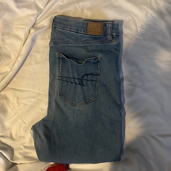 Curvy American Eagle super high rise jeggin crop - Picture 5 of 6